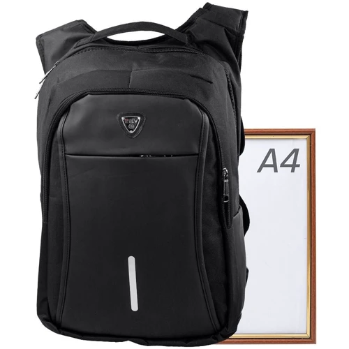 Чоловік рюкзак Valiria Fashion чорний (3DETBL-HB-5-2): Матеріал Текстиль