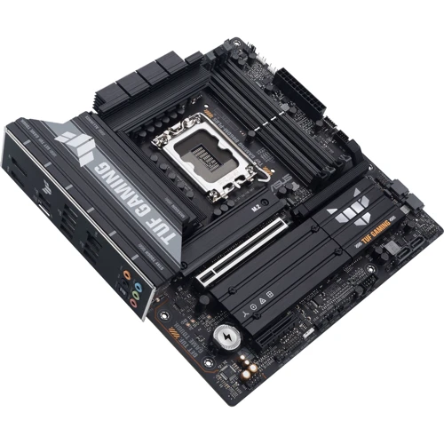ASUS TUF GAMING B860M-PLUS WIFI UA: Разъемы на задней панели S/PDIF (Оптический), USB Type-C, USB 3.2 Gen 2, USB 3.2 Gen 1, USB 2.0, HDMI, DisplayPort, Ethernet RJ-45