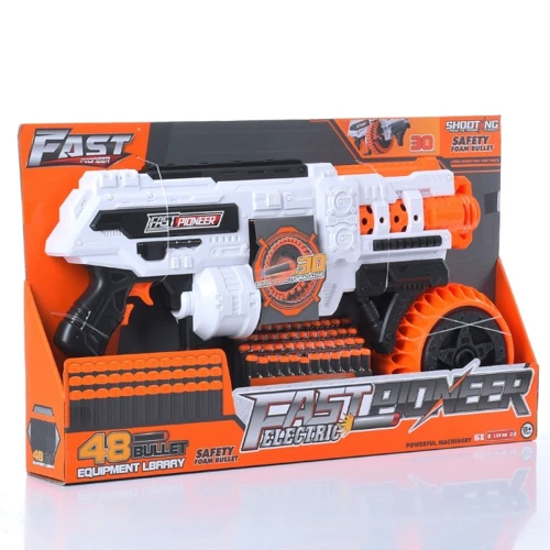Іграшковий кулемет Fast Pioneer Electric з м'якими патронами 48 шт. (BIG509): Виробник Fast Pioneer
