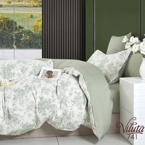 Комплект постільної білизни Viluta Twill 741 Сатин Євро (741_ev)
