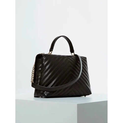 Жіноча сумка-сетчел Guess Blakely Top Handle Flap чорна (HWVG7663180-BLA): Стать жіночий