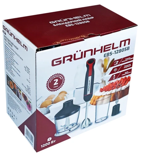 Блендер Grunhelm EBS-1280SB: Количество скоростей 2