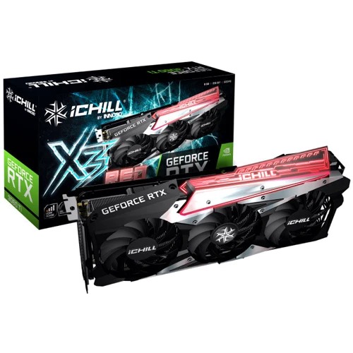 Видеокарта INNO3D GEFORCE RTX 3060 TI ICHILL X3 RED LHR (C306T3-08D6X-1671VA39H)