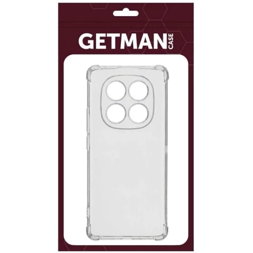 Чехол для телефонов TPU Case GETMAN Ease logo Full Camera Transparent for Xiaomi Redmi Note 14 Pro+ 5G: Цвет прозрачный