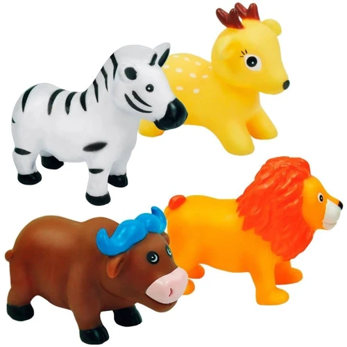 Животные-пищалки для ванной Зоопарк (4 шт.), BeBeLino: Производитель Bebelino