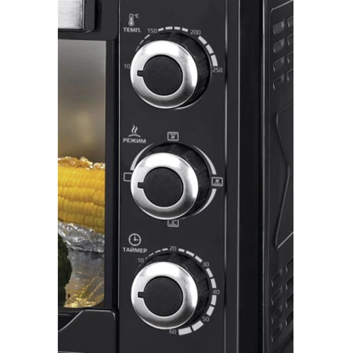 Электродуховка настольная Liberton LEO-480 Black Mirror фото 5