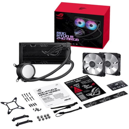 Кулер ASUS ROG RYUO III 240 ARGB: Регулювання оборотів широтно-импульсная модуляция (PWM)