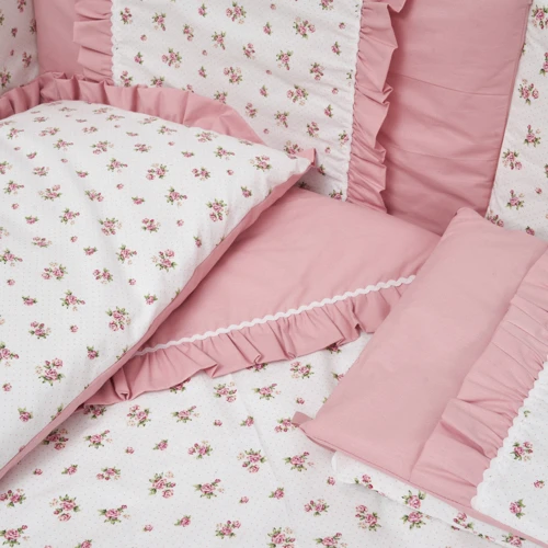 Набор для детской кроватки Twins Romantic Spring collection Flower Power розовый 4027-TRS-08