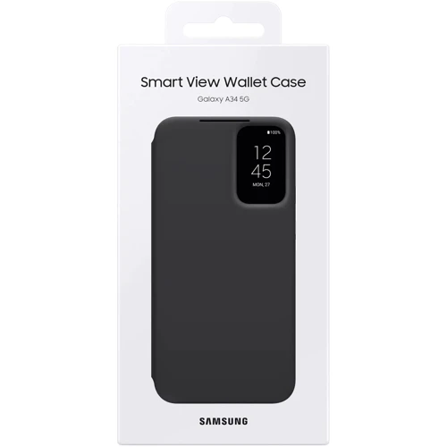 Аксессуар для смартфона Samsung Smart View Wallet Case Black (EF-ZA346CBEGRU) for Samsung A346 Galaxy A34 5G: Пленка в комплекте нет