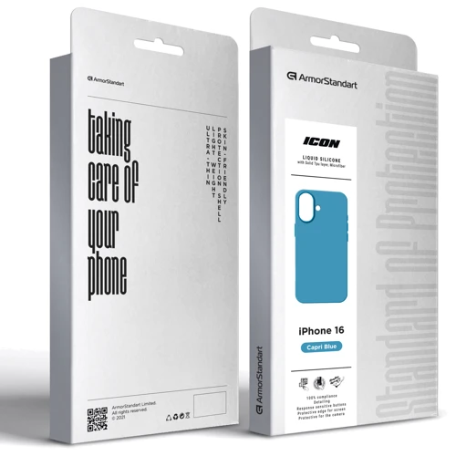 Чехол для iPhone ArmorStandart ICON2 Case Capri Blue for iPhone 16 (ARM79628) фото 8