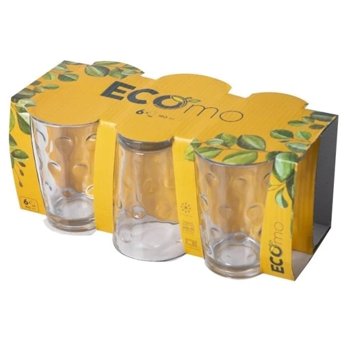 Стакан Ecomo Circles 6х190 мл (RYG3028): Объем стакана мл 190