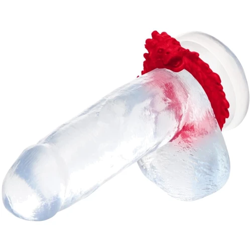 Эрекционное кольцо Creature Cocks Rise of the Dragon Silicone Penis Ring - Red