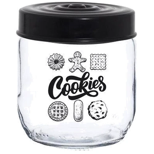 Емкость для хранения HEREVIN Jar-Black Cookies 0.425л (171341-001)
