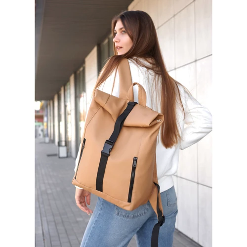 Женский рюкзак Sambag RollTop бежевый (24208026): Тип Рюкзаки