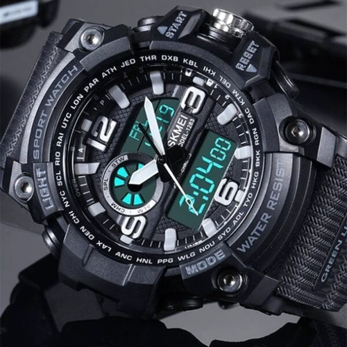 Наручные часы Skmei Disel Black 1289: Функции Секундомер, Подсветка, День недели, Дата