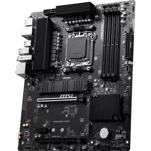 MSI PRO B650-S WIFI: Разъемы на плате USB Type-C, USB 3.2 Gen 1, USB 2.0, PCI Express x1, SATA 3.0, M.2