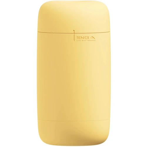 Мастурбатор Tenga Puffy Custard Yellow (ультрамягкий материал, многоразовый, сквозной)