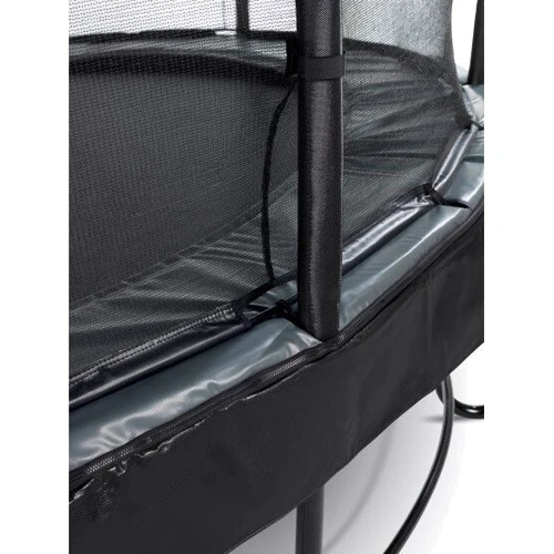 Батут EXIT Elegant Premium 366 cm black с сеткой безопасности Deluxe для детей и взрослых: Диаметр / Ширина, см 390