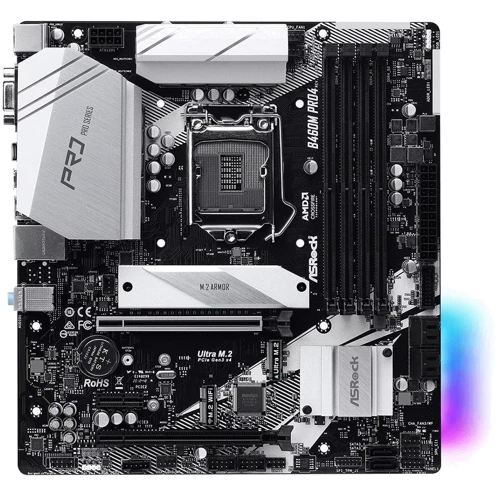 ASRock B460M Pro4: Оперативная память 4xDDR4 2933 МГц, до 128 ГБ