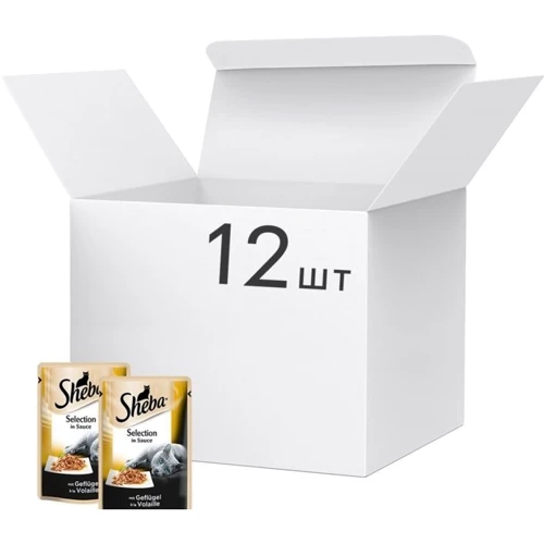Влажный корм Sheba cig POU с домашней птицей в соусе для котов 12х85 г (4770608257200): Порода Все породы