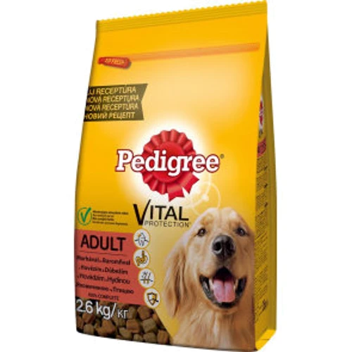 Сухой корм Pedigree для взрослых собак Говядина и птица 2.6 кг (5998749120811)
