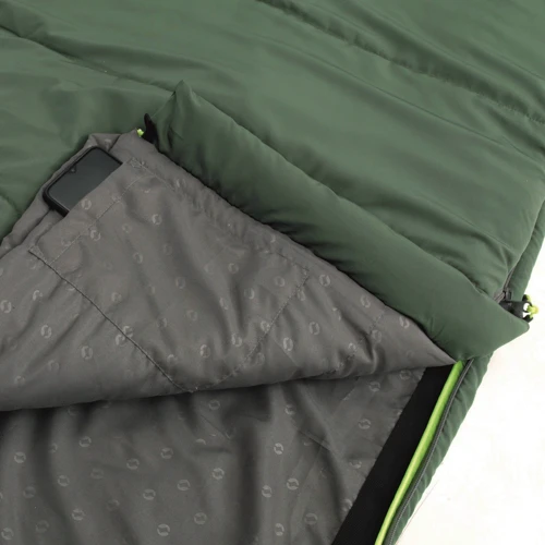 Спальний мішок Outwell Contour Lux XL Reversible/-1°C Green (Left): Вага з упаковкою 1950 р