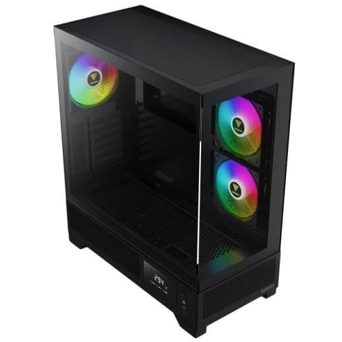 Корпус GAMDIAS Atlas M1 Black (4712960139565): Материал передней панели закаленное стекло