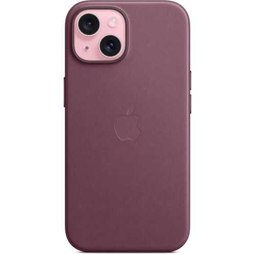 Чохол для iPhone Apple iPhone 15 FineWoven Case with MagSafe - Mulberry (MT3E3ZM/A): Тип чохла накладка на заднюю часть