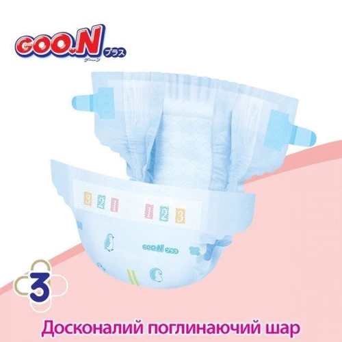 Подгузники Goo.N Plus для детей 9-14 кг (размер L, на липучках, унисекс, 54 шт): Количество в упаковке, шт 54