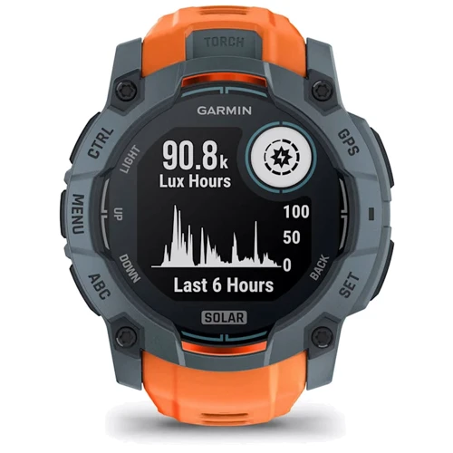 Смарт-часы Garmin Instinct 3 Solar 50mm Twilight with Solstice Band (010-02935-01): Дисплей 1.1" Transflective (176x176)