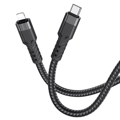 Кабель Hoco Cable USB-C to Lightning U110 20W 1.2m Black: Тип USB-C - Lightning