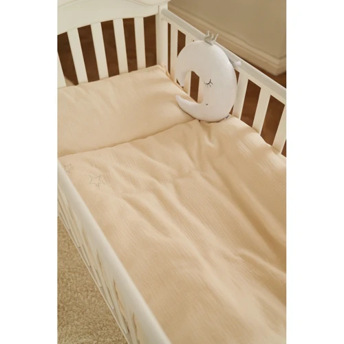 Комплект постельного белья Twins Muslin серый (3031-TM-10): Размер для кроваток 120x60см