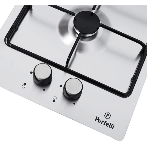 Варочная поверхность газовая Perfelli HGM 314 I: Рабочая поверхность нержавеющая сталь