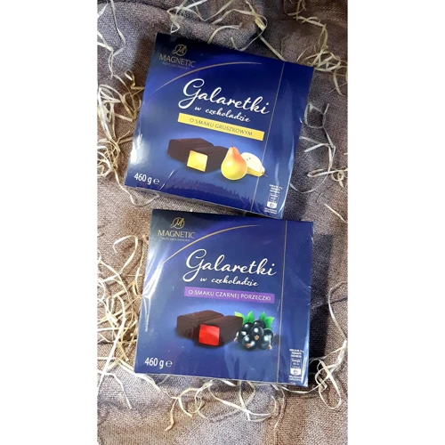 Цукерки Magnetic Galaretki o smaku gruszkowym w czekoladzie, 460 г (WT3919): Вага, г 460