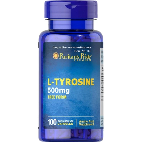 Puritan's Pride L-Tyrosine 500 mg Л-Тирозин 100 капсул