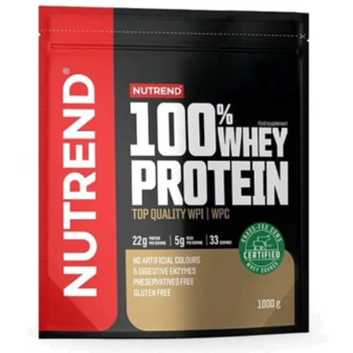 Протеин Nutrend 100% Whey Protein 1000 g / 33 servings / chocolate+cocoa