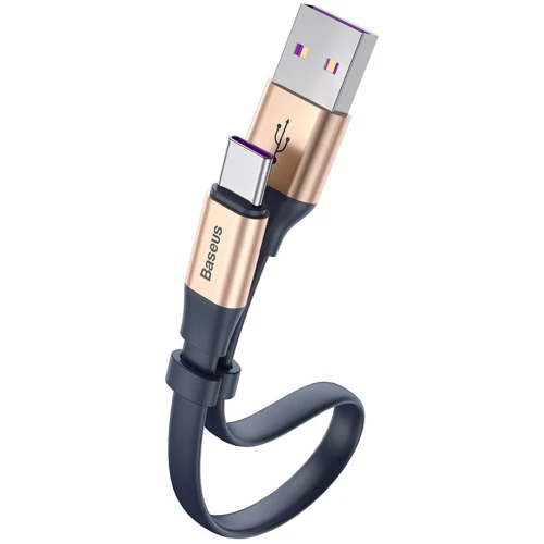 Кабель Baseus USB Cable to USB-C Simple HW Quick Charge 40W 23cm Gold/Blue (CATMBJ-BV3): Тип USB Cable - USB-C