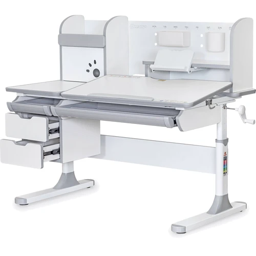 Детский стол Mealux Hamilton Multicolor G с полкой (BD-680 W/G MC+G с полкой)