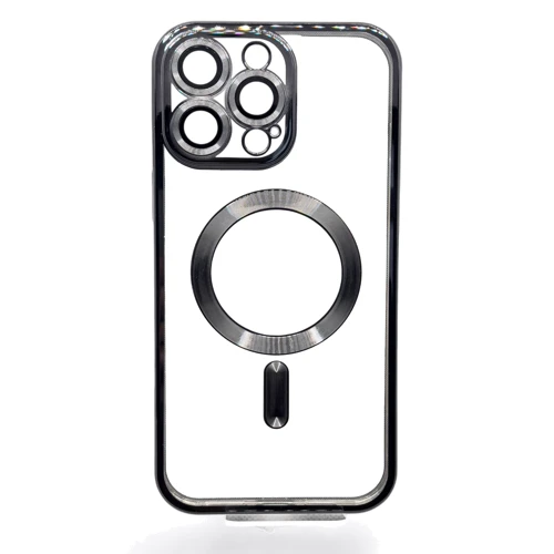 Чехол для iPhone BeCover Chrome Case with MagSafe Black for iPhone 16 Pro Max (712085)