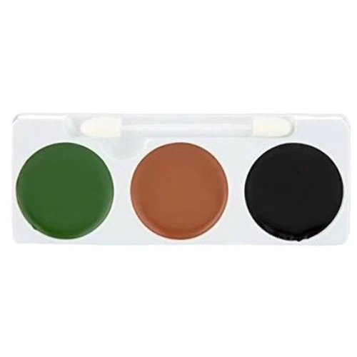 Mehron Tri-Color Makeup Palette (Camouflage) Набор кремового грима для образа "Камуфляж" 7oz., 17 g фото 1
