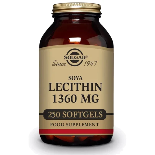 Solgar Lecithin, Unbleached, 1360 mg, 250 Softgels Лецитин