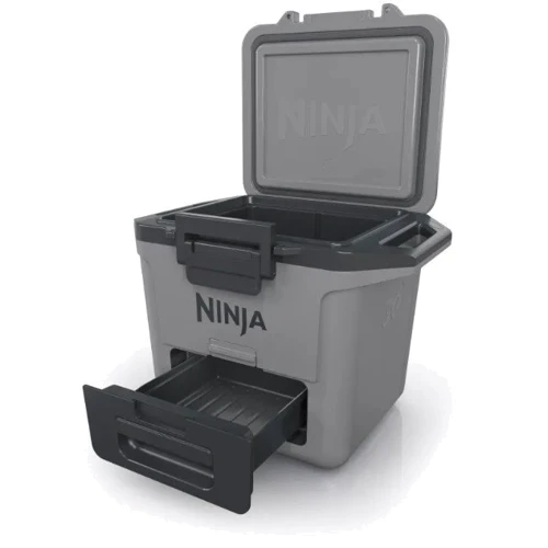 Термобокс Ninja FrostVault 28L Hard Cooler - Slate Grey FB131EUGY: Вместительность 26 банок со льдом и 48 без него