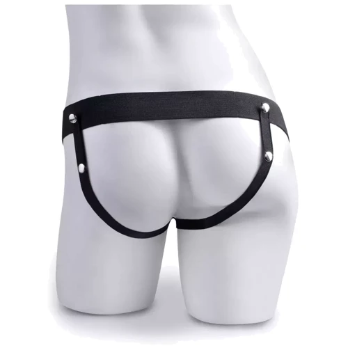 Fetish Fantasy 6 Hollow Rechargeable Strap-on with Balls - полый вибрострапон на трусиках с пультом ДУ, 17,5х5 см