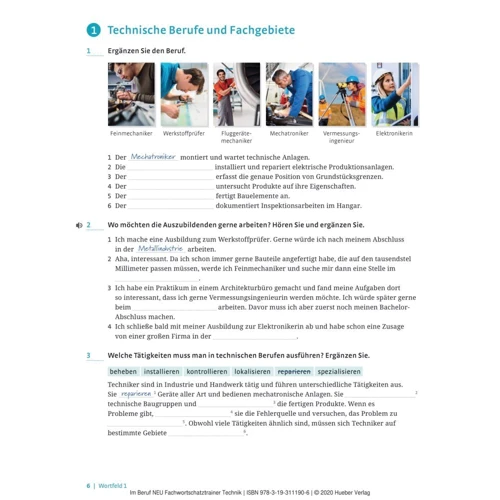 Im Beruf Neu Fachwortschatztrainer Technik: ISBN 9783193111906, 978-3-19-311190-6