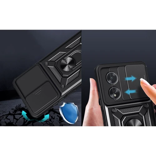 Чохол для телефона BeCover Military Black for Oppo A60 (713078): Матеріал TPU (термополиуретан) и пластик