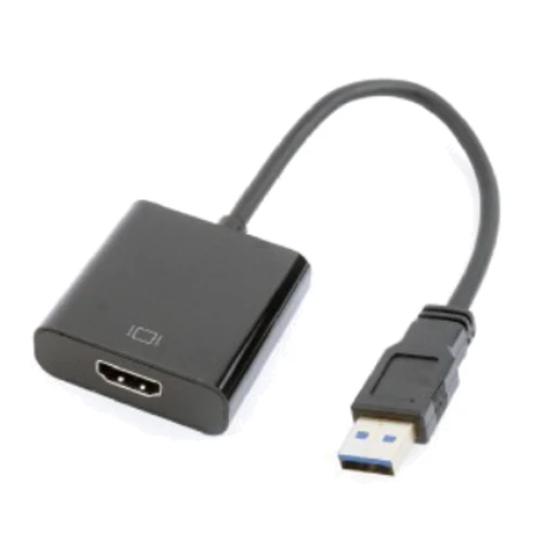 Адаптер Cablexpert Adapter USB to HDMI (A-USB3-HDMI-02): Цвет черный