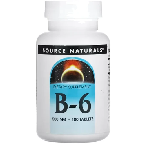 Source Naturals Vitamine B-6 500 mg 100 tab / 100 servings