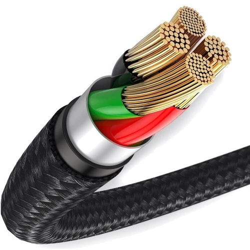 Кабель Baseus USB Cable to Lightning Halo Data 2.4A 25cm Black (CALGH-D01) фото 5