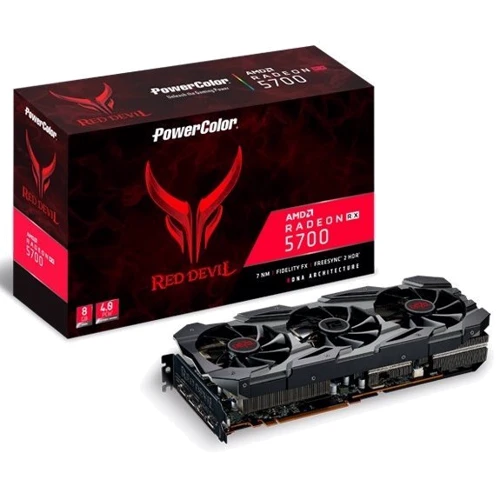 Видеокарта PowerColor Radeon RX 5700 Red Devil 8GB (AXRX 5700 8GB D6-3DHE/OC)