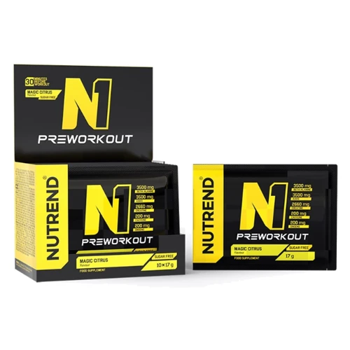 Предтренировочный комплекс Nutrend N1 10x17 g / 10 servings / magic citrus